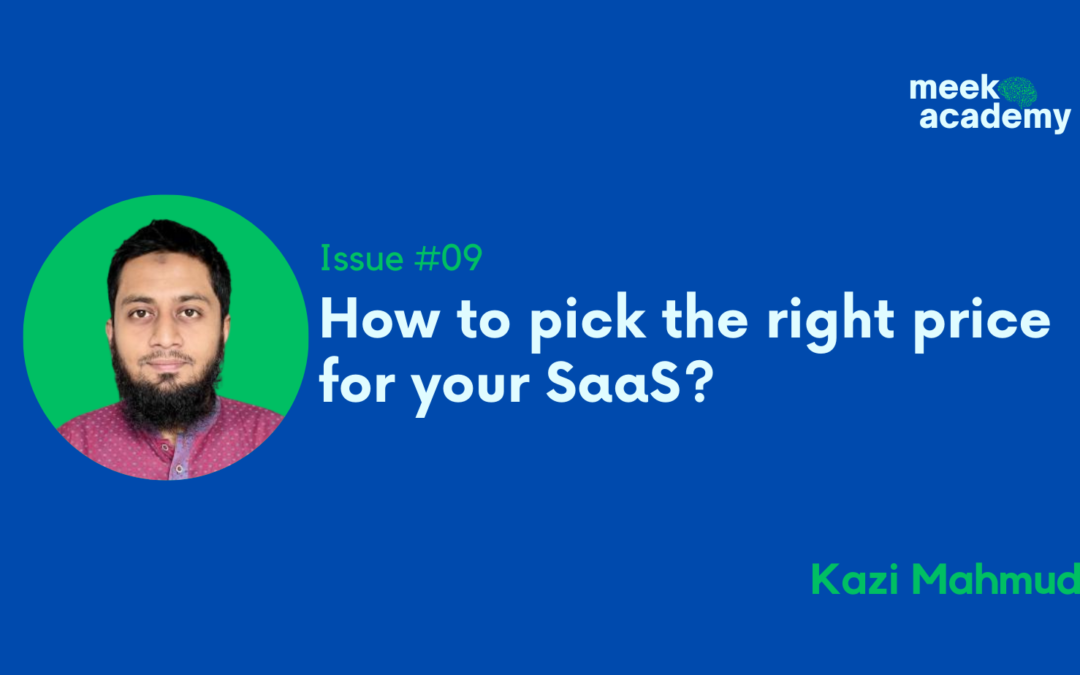 #09 How to Pick the Right Price for Your SaaS?